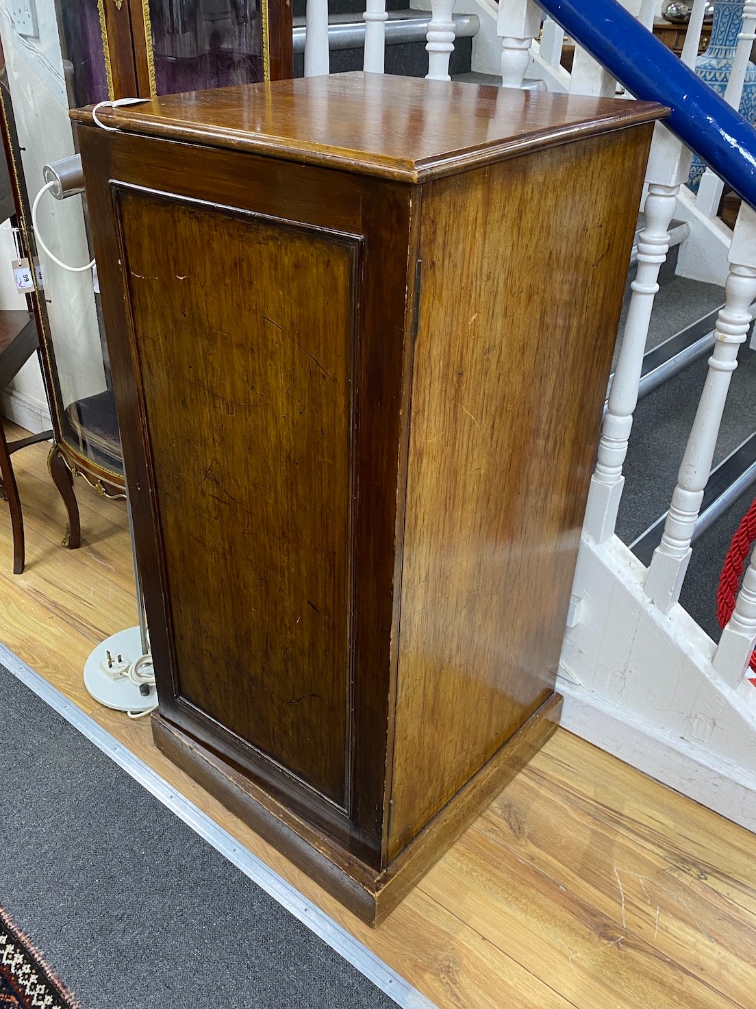 A Victorian mahogany twelve drawer collectors' chest, width 55cm, depth 55cm, height 104cm